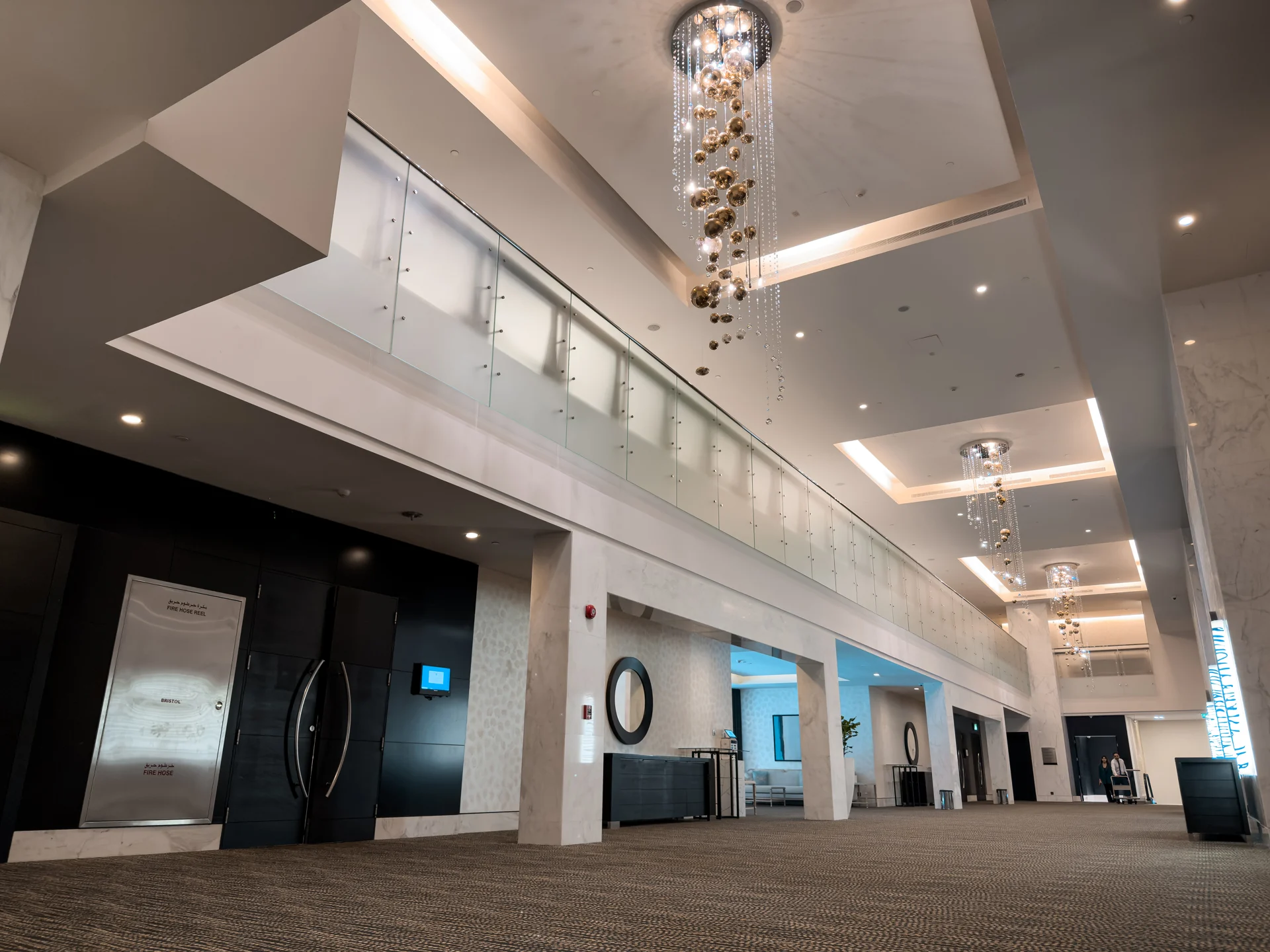 Pre-function hall at Sofitel Abu Dhabi Corniche.